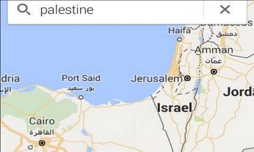 Η Google διέγραψε την Παλαιστίνη από το χάρτη